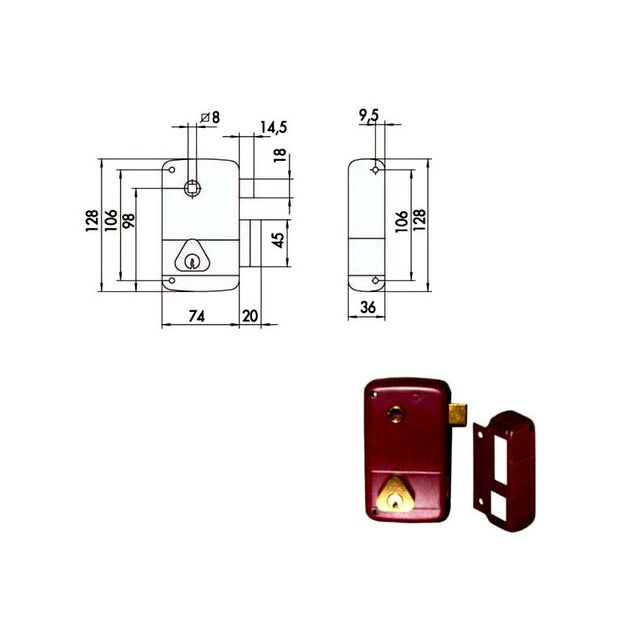 CISA 50211-45-2 SERR APPL CIL FISSO SX - 50211.45 sx