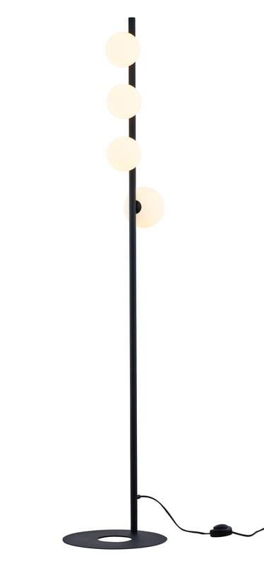 Lampa stojąca nowoczesna TAIDA czarno-biała 4xG9x15W metal wym:151x30x40cm IP20 Jupiter