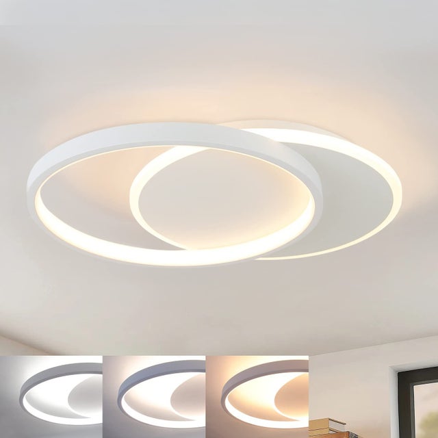 ZMH Nowoczesna, ściemnialna lampa sufitowa LED do salonu i przedpokoju