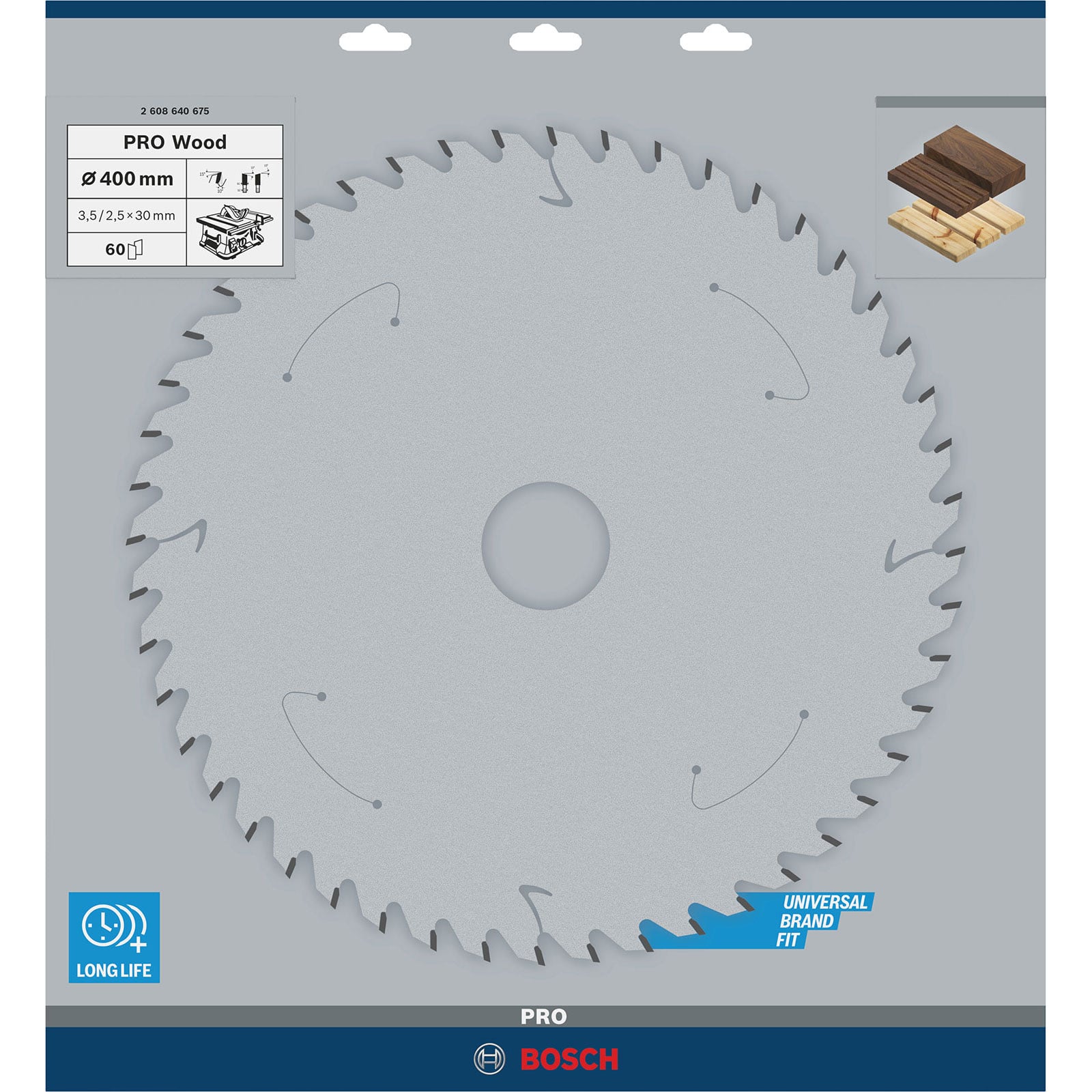 Tarcza do piły tarczowej Bosch Optiline Wood 400 mm 60 zębów - 4