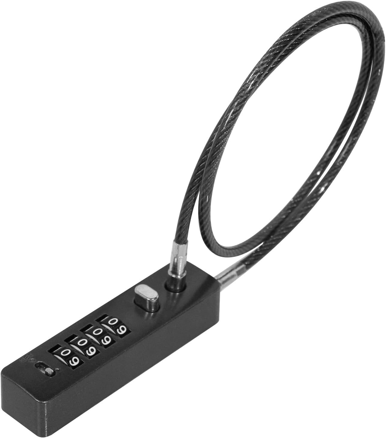 Linka antykradzieżowa z zamkiem szyfrowym, stalowa linka, 4-cyfrowy zamek szyfrowy z możliwością zmiany kodu do rowerów, szafek 30 cm