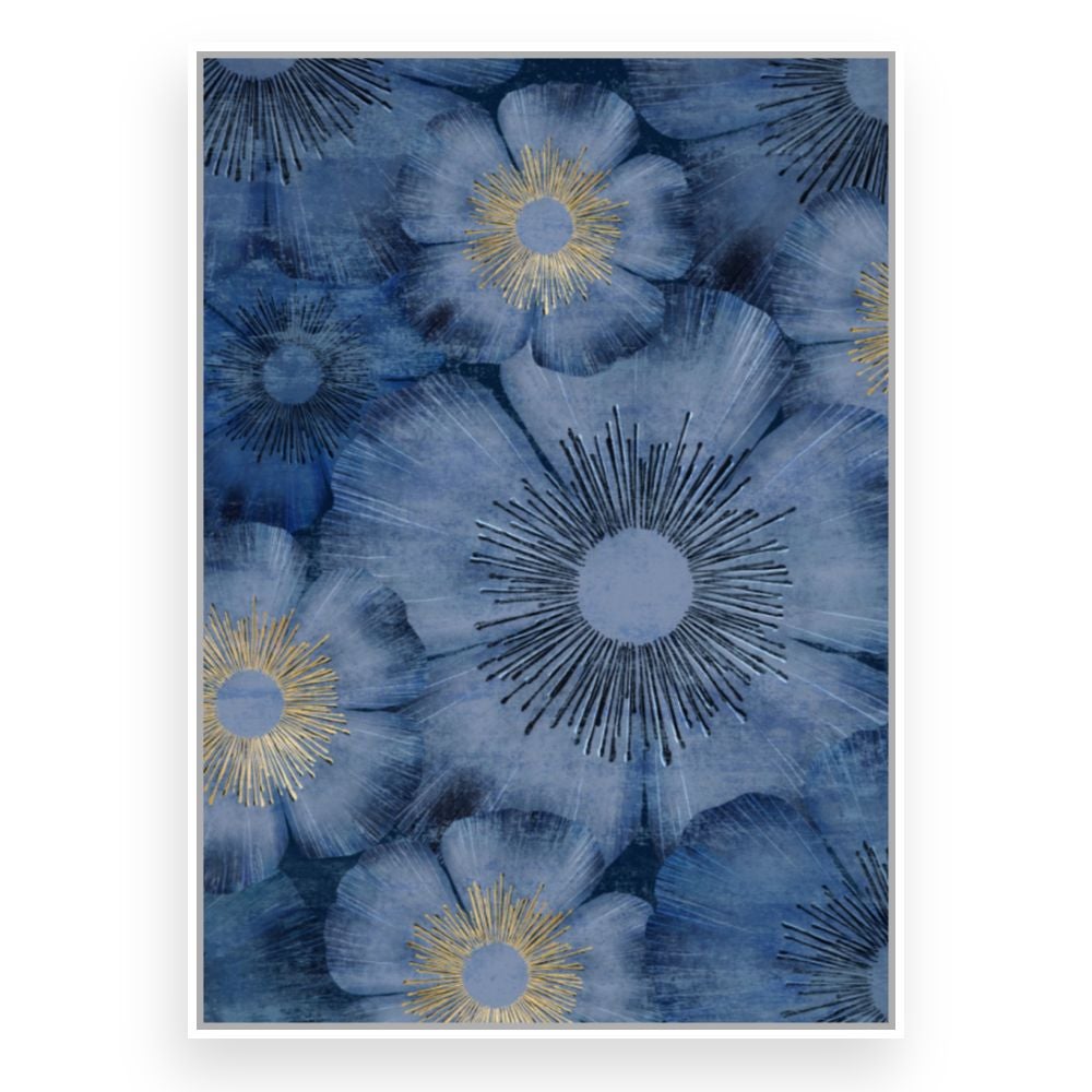 Toile encadrée Fleurs délicates / 60x90cm / Cadre Blanc / Fabriqué en France / Déco murale / DADA ART - 3