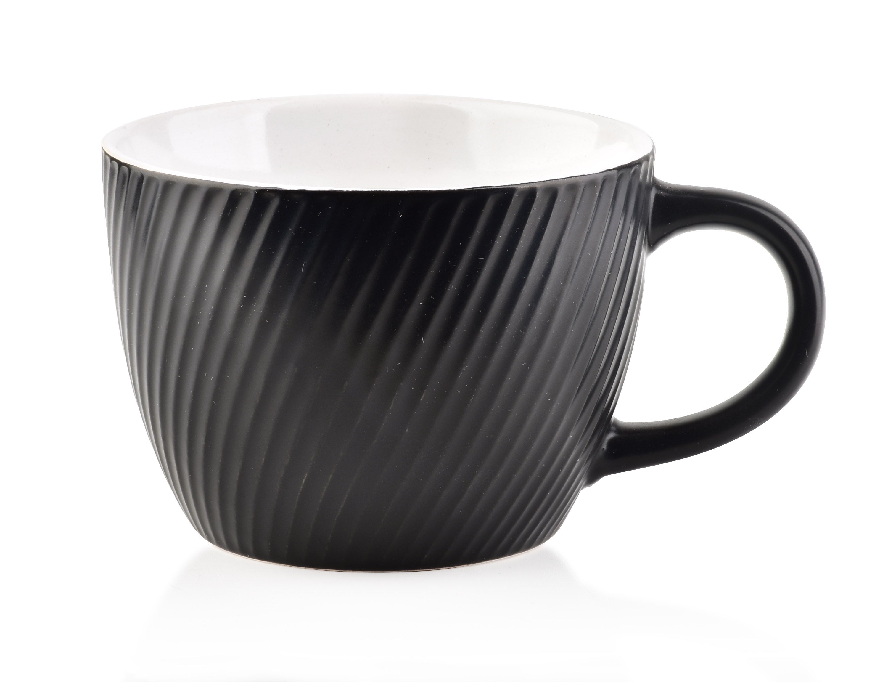 Sally lines black kubek 480ml 11x14.5x8cm