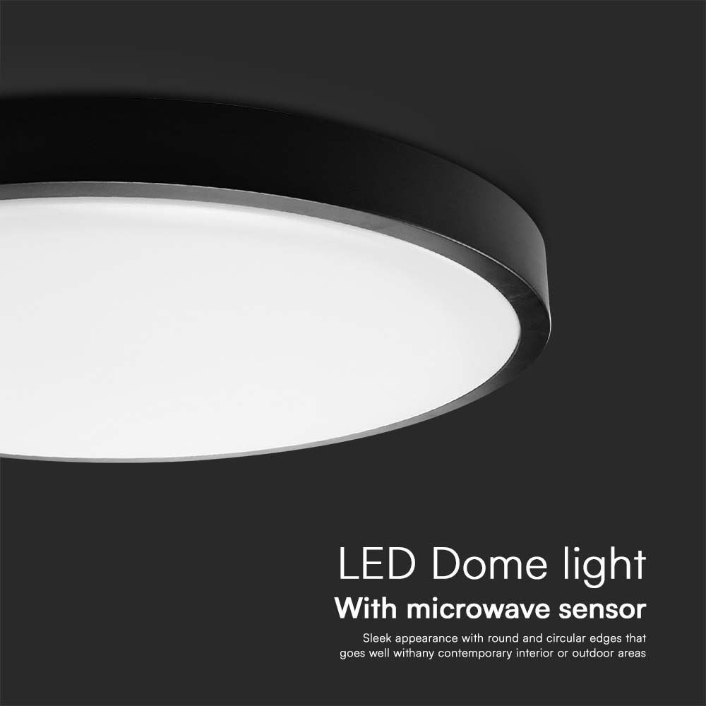 Okrągła lampa sufitowa LED V-TAC 36W z pilotem, z czujnikiem ruchu, w kolorze czarnym, naturalnym, białym, IP44 - 6