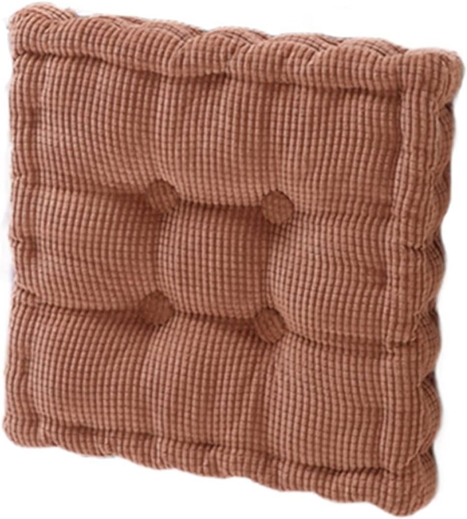 Mata podłogowa do medytacji 40*40 cm, 1 sztuka, aksamitna, brązowa, kwadratowa poduszka na siedzisko, salon, balkon, mata tatami do jogi - 4