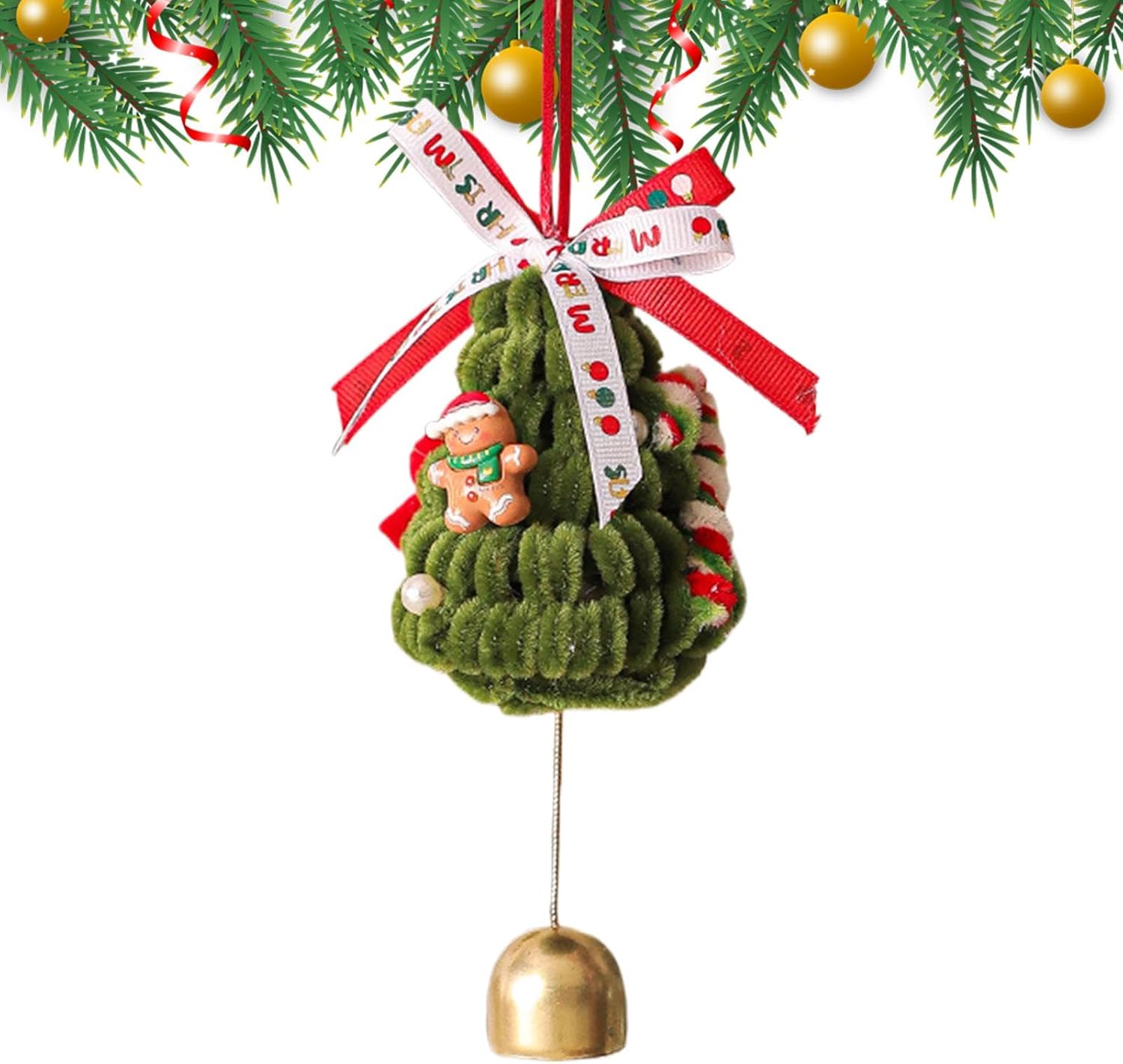 Lot De 60 Clochettes Décoratives Pour Sapin De Noël - 30 Mm - Couleurs Rouge, Vert, Argent, Or - Avec Corde De Suspension - 10