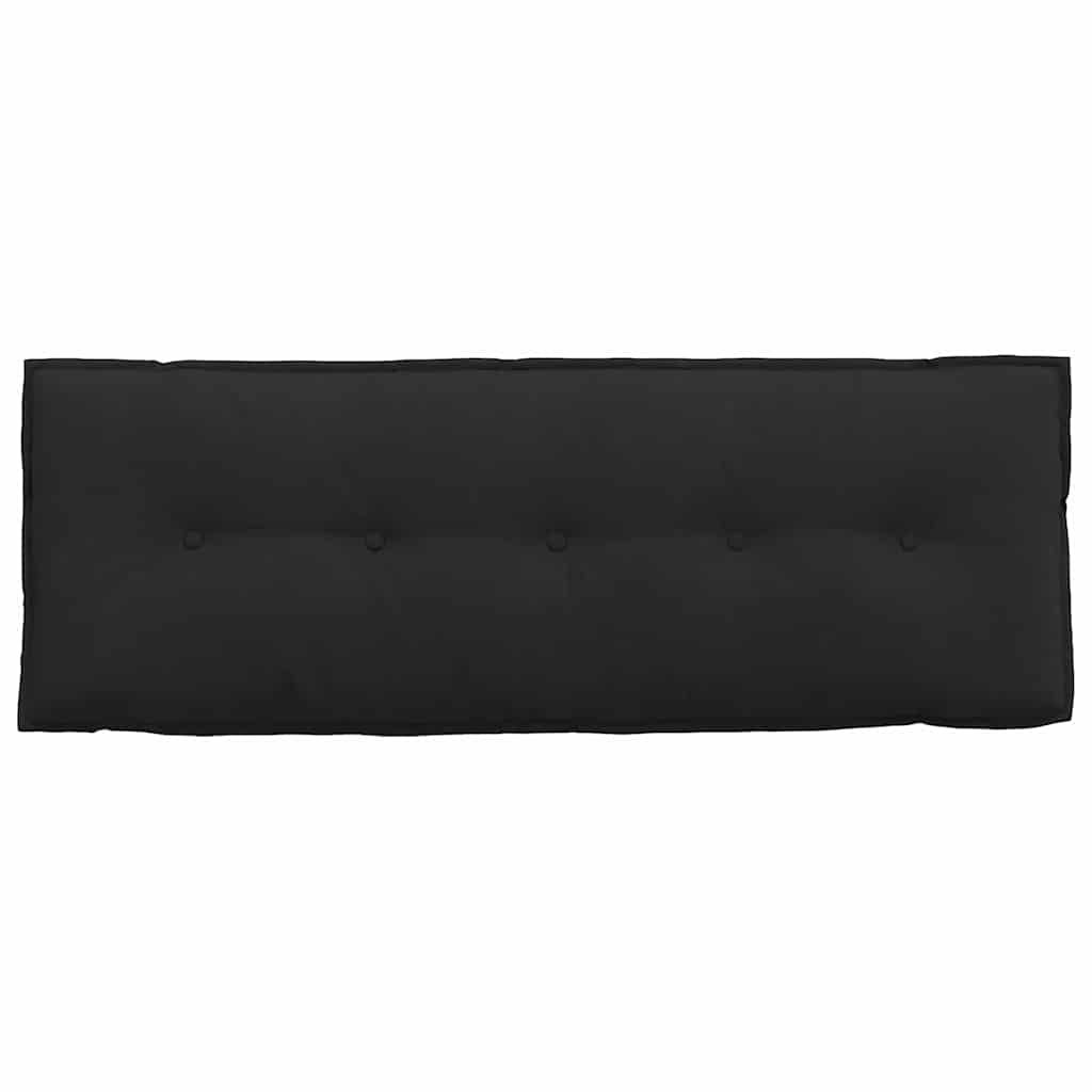 Coussin de Dos Noir 140 x 50 cm Tissu en microfibre vidaXL - 6