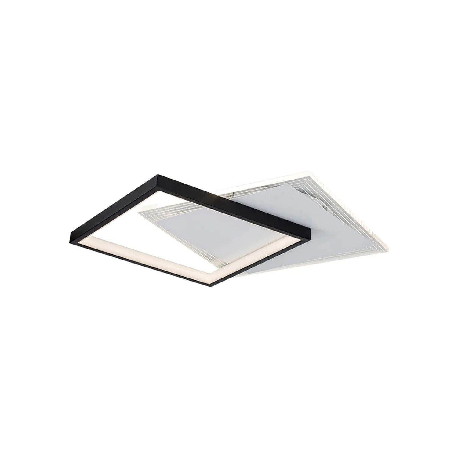 Lampa sufitowa LED Malcolm 35W Neutralna biel 2150lm metal czarno-biała wym:5,5x52x40cm IP20 Rabalux