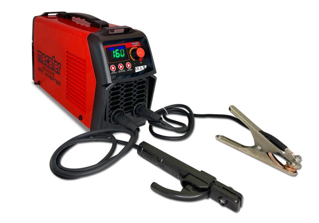 Poste à souder inverter synergique MMA + TIG Lift Mecafer PINV160i S 160 A + accessoires – Électrodes 1,6 à 5 mm - 460160