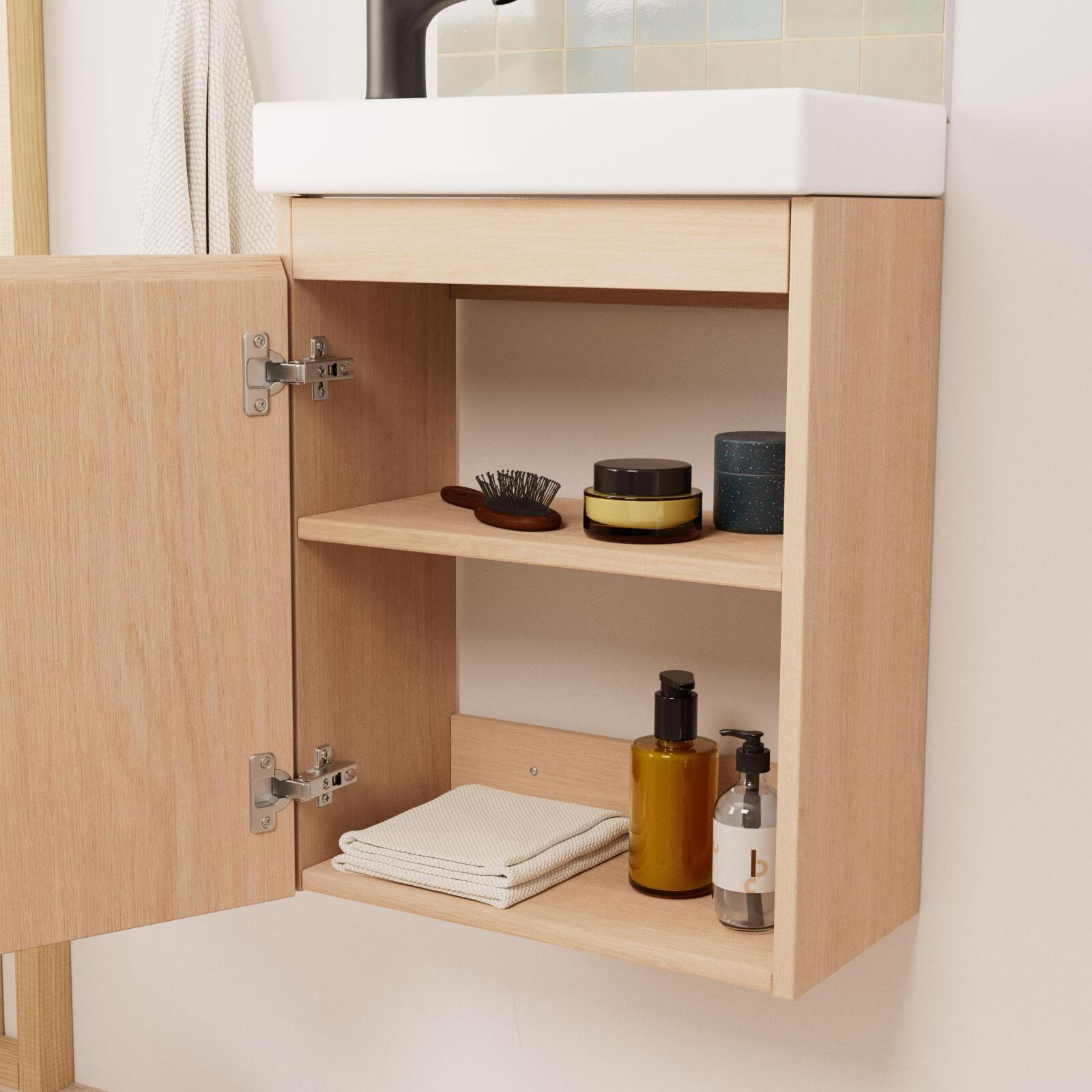 Meuble lave-mains LISA + robinet noir - 4
