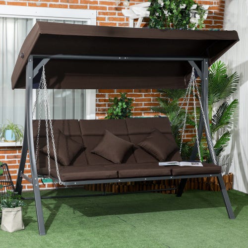 Outsunny - Hamaca Acolchada, Hamaca de Jardín Portátil con Almohada Dmontable, Bolsillo para Revistas, Barras Curvadas de Madera, Carga 200 kg, para Patio, Terraza, 325x140 cm, Crema | Privalia Outsunny - Hamaca Acolchada, Hamaca de Jardín Portátil con Almohada Dmontable, Bolsillo para Revistas, Barras Curvadas de Madera, Carga 200 kg, para Patio, Terraza, 325x140 cm, Crema | Privalia