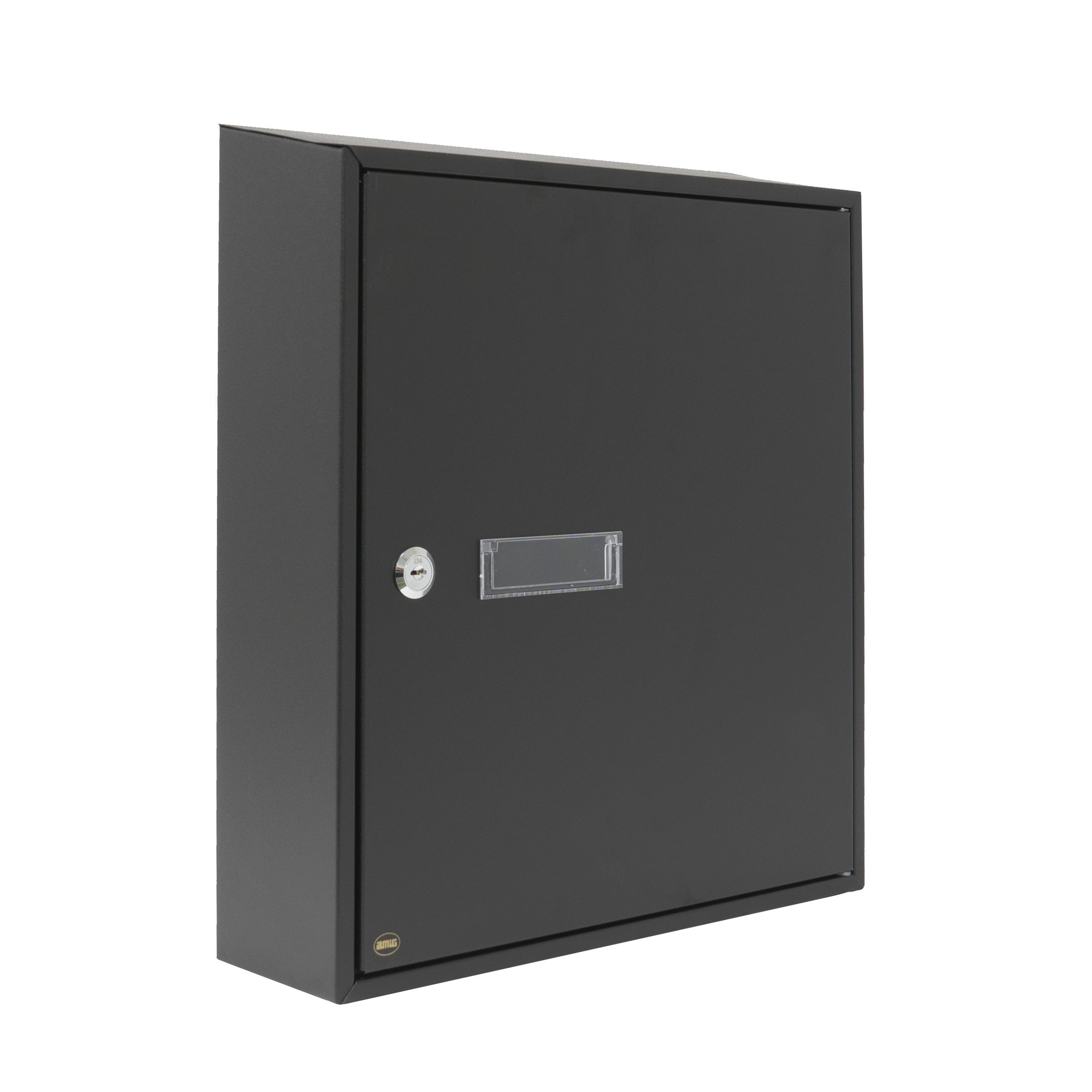 Cassetta Postale Parete Alluminio Buca Lettere Posta Esterno Con Chiave Nero 91987902 - Foto 9