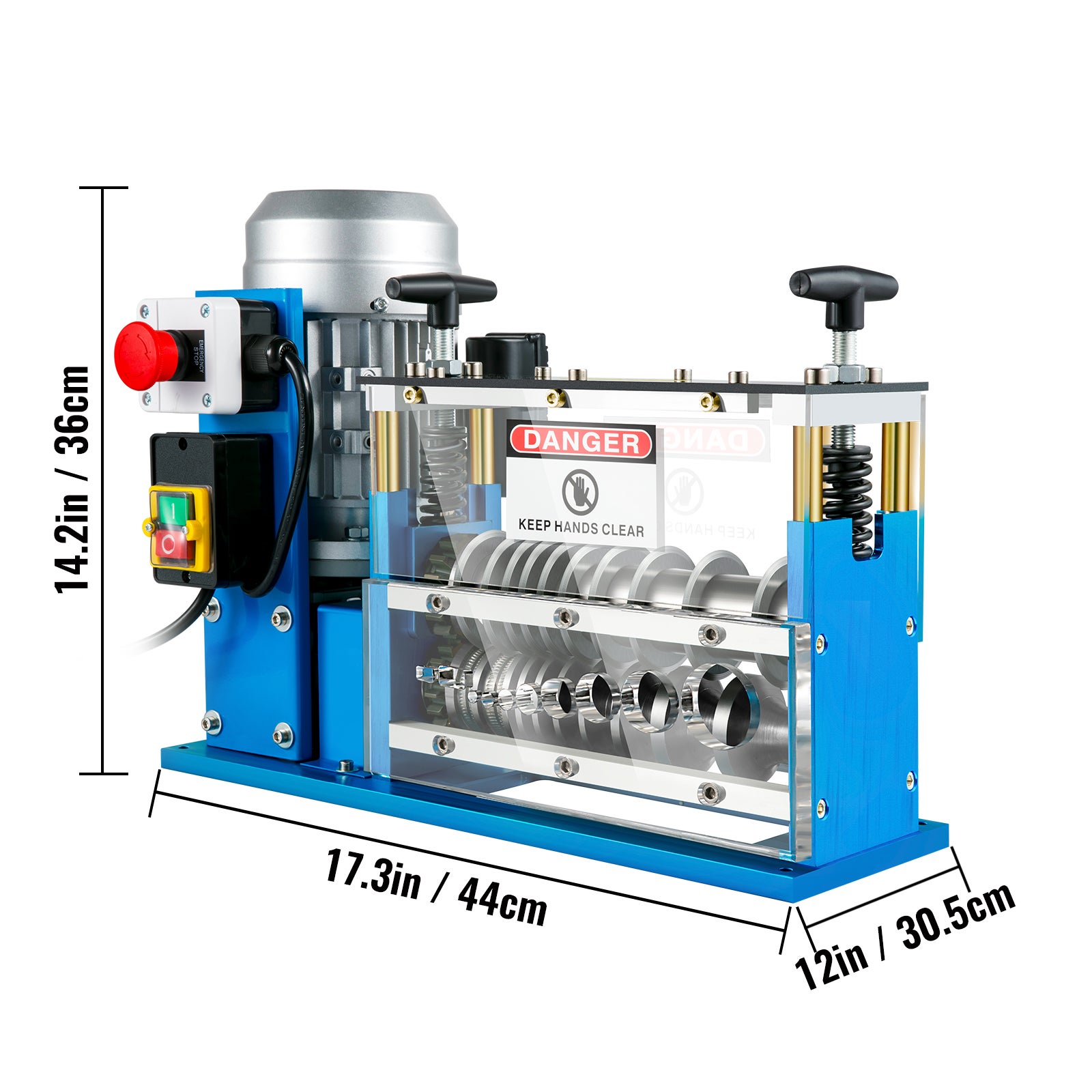 Machine à Dénuder Câbles Électrique SucceBuy 370 W 1,5–38 mm 11 Canaux 10 Lames Recyclage Fils Cuivre Sécurité Renforcée - 2