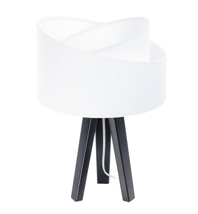 Lampa stołowa GEMSTONE biała/czarna