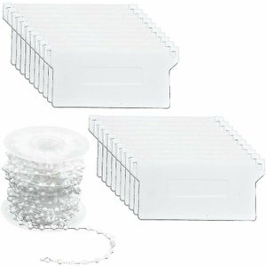 Bouchons De Rail Inférieur Pour Stores Verticaux - Lot De 50 Pièces Transparentes 1.2x1.5 Cm