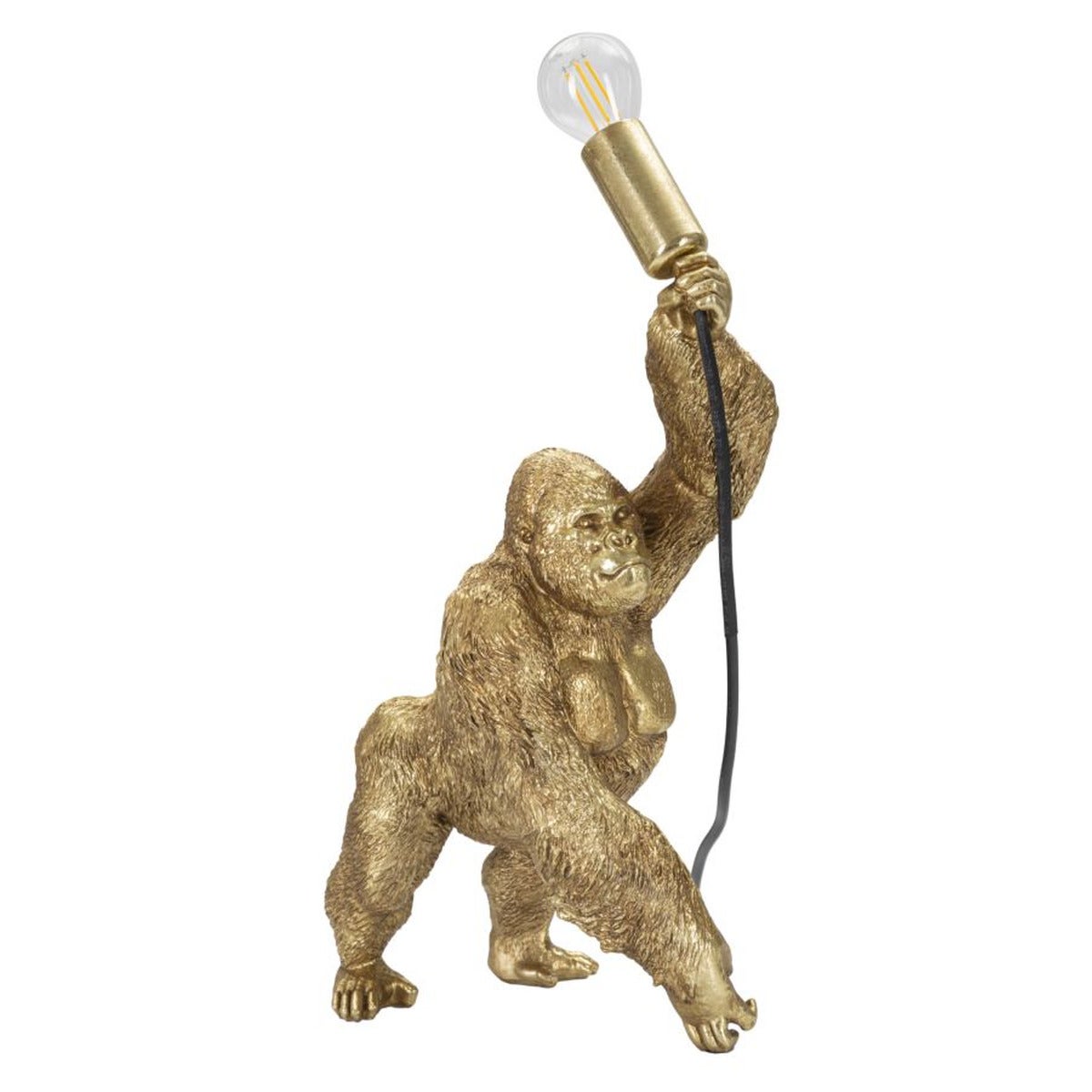 Lampa Stołowa Goryl 1, Poliżywica, Złoto, Seven Design
