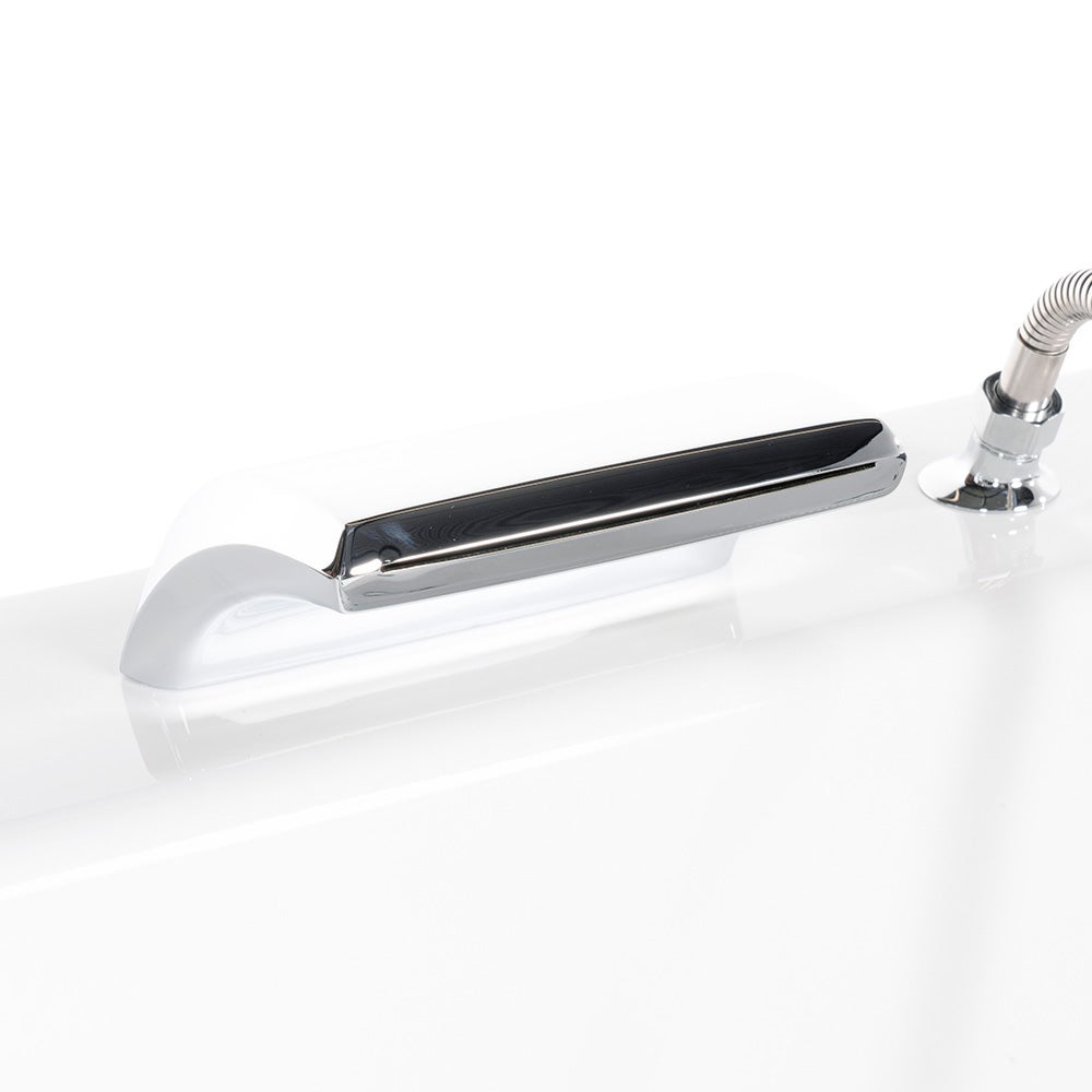 Home Deluxe - Whirlpool - LAGUNA M - Blanc, dimensions : 180 x 90 x 55 cm - avec radio, chauffage et luminothérapie I Baignoire d'angle pour 2 - 8