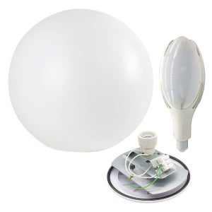 Paralume Globo Trasparente Per Lampioni Esterni - 25cm, Plastica Resistente, Facile Da Pulire, Copertura Protettiva