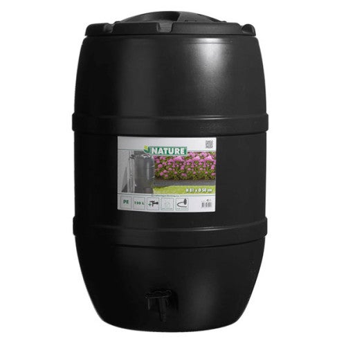 Récupérateur d'eau de pluie tonneau 120 ou 210 litres, Contenance 120 L, Socle Avec socle - 5