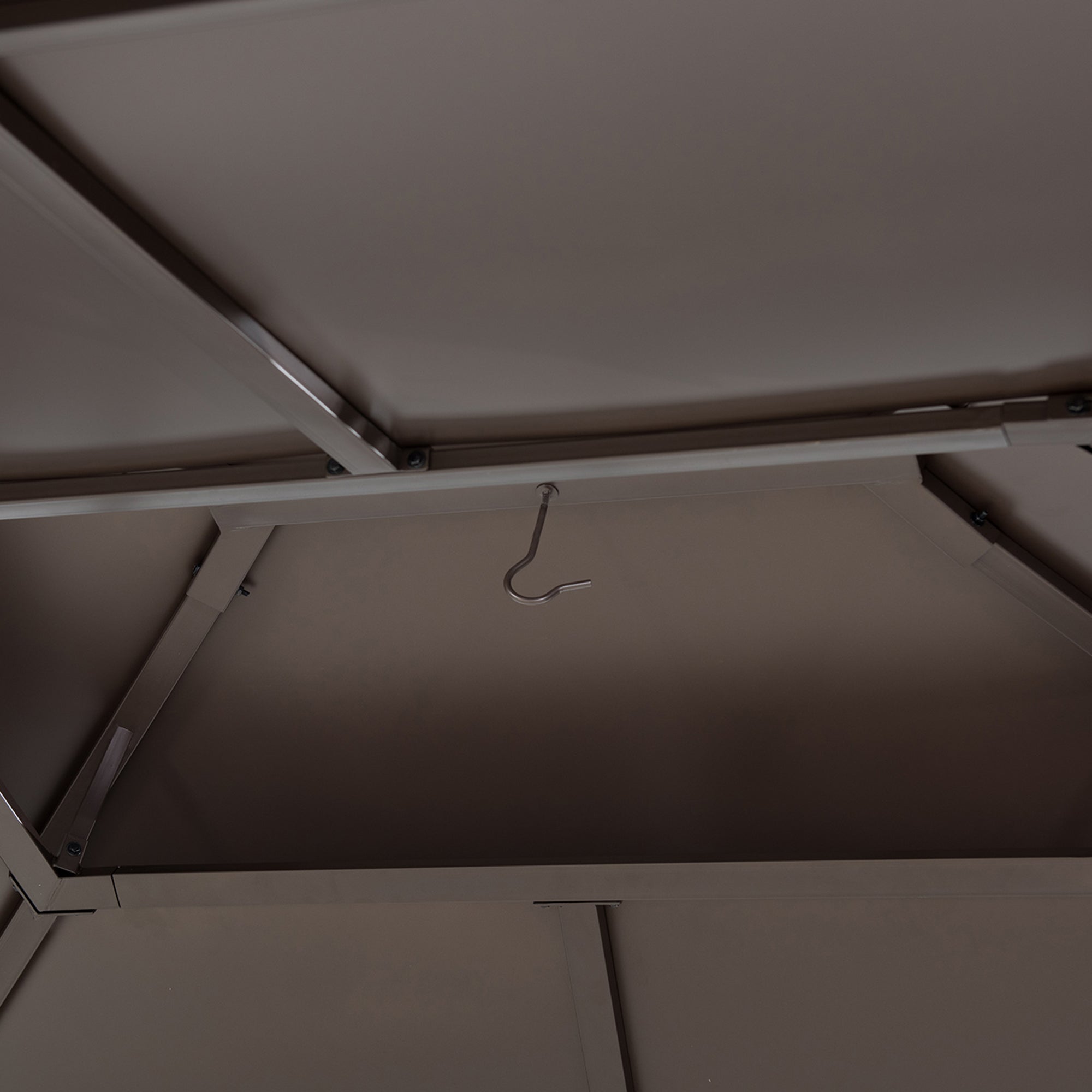 Tonnelle en acier KALDI - 307cm x 366cm, marron - 7