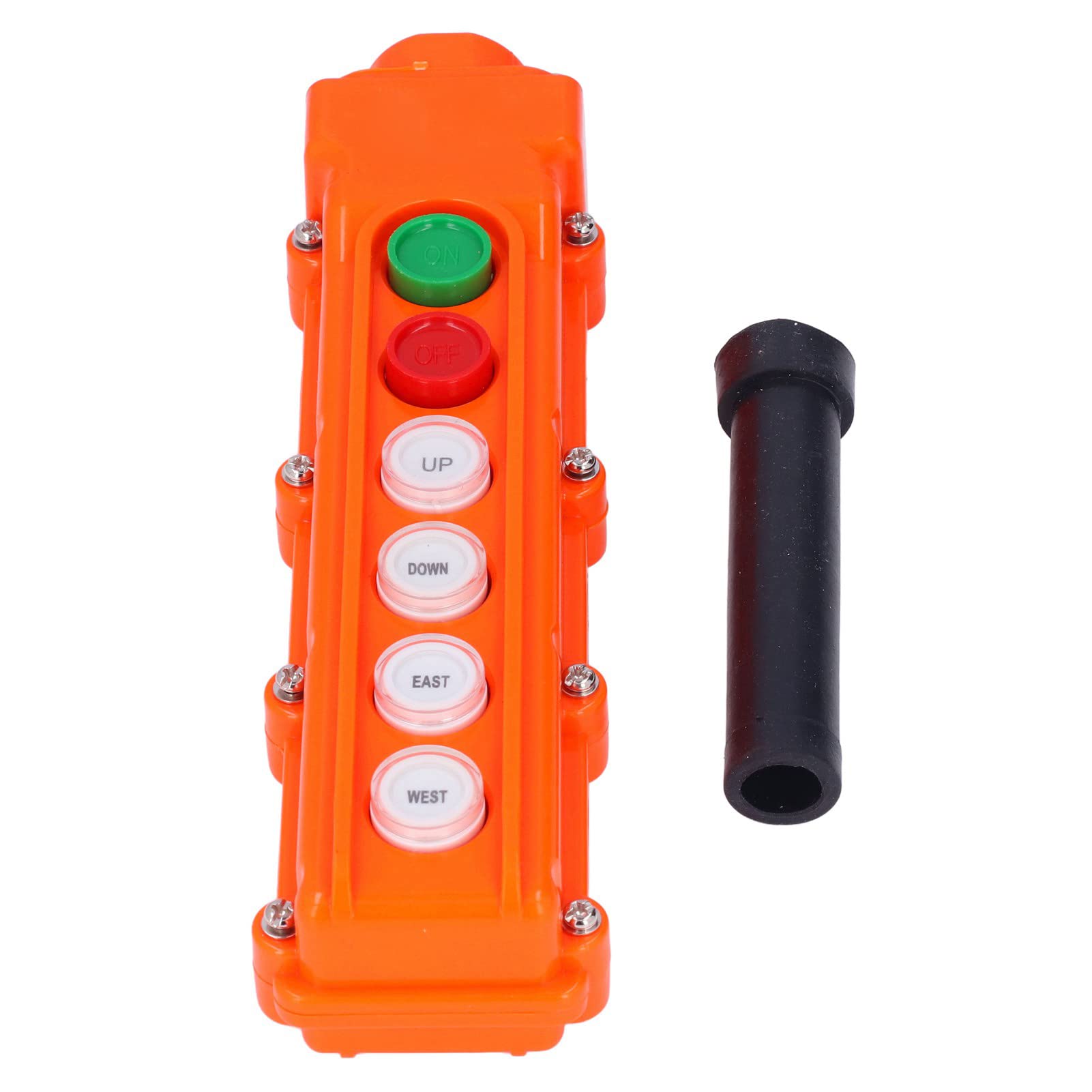 Bouton Poussoir De Levage De Grue - Interrupteur Suspendu Portable, Couleur Orange, Dimensions 7x2.5 Cm, Neuf