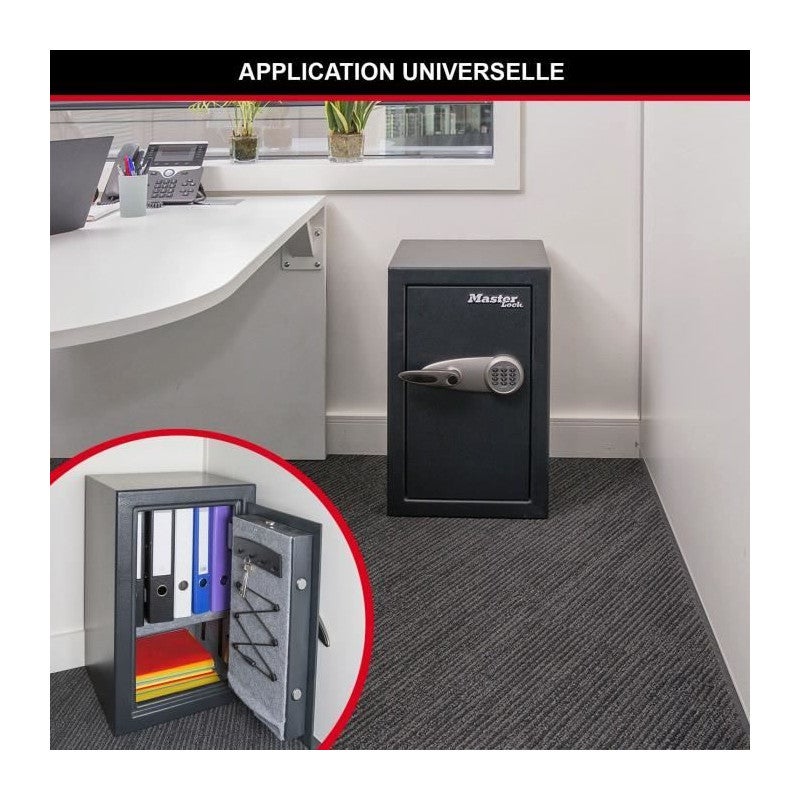 Coffre-Fort Haute Sécurité - MASTER LOCK - T6-331ML - Combinaison Électronique - Large 61,7 Litres - 2