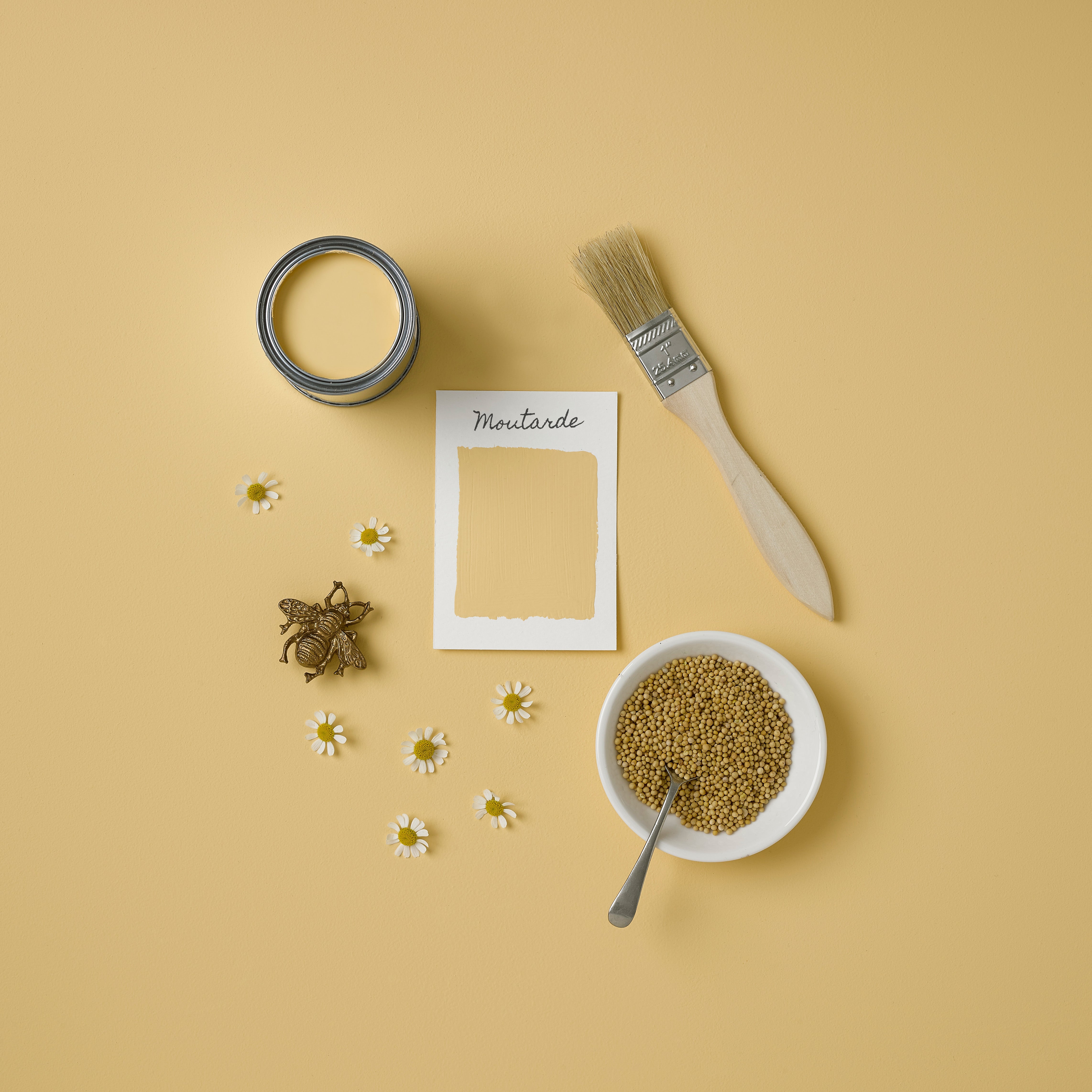 Rust-Oleum Peinture Jaune pour Murs de Cuisine, Mate - Moutarde 2,5 L - 4