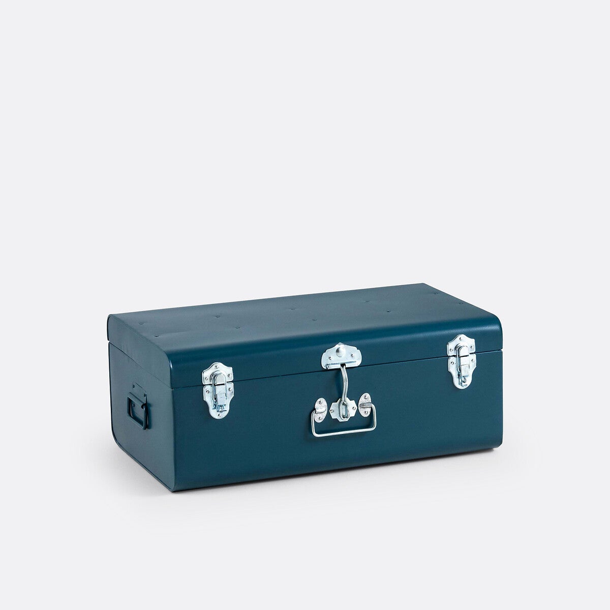 Malle Cantine HERMENT Acier 150L Avec Roulettes – Bleu Lagon – Fabriquée En France
