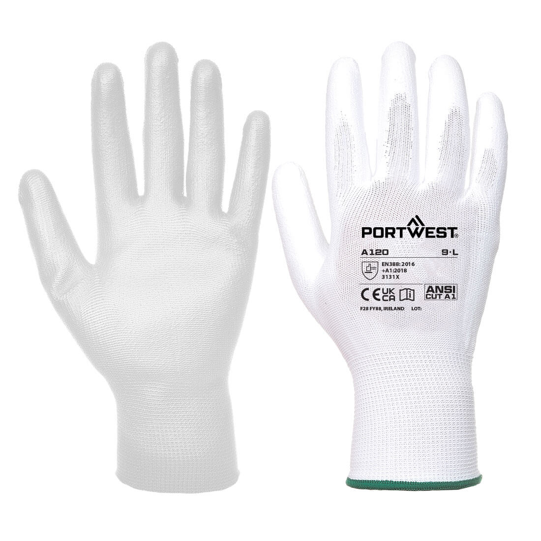 Gants nylon Portwest enduits PU A120 Bleu 11 - 5