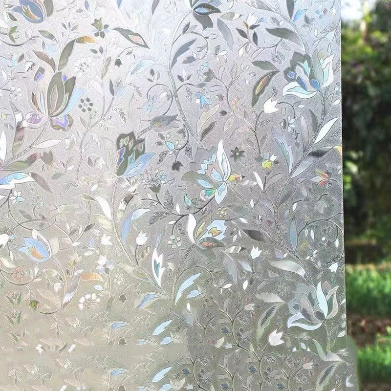 HOHOFILM Film Autocollant Transparent Coloré Pour Fenêtre Et Porte En Verre, 90 X 200 Cm, Orange