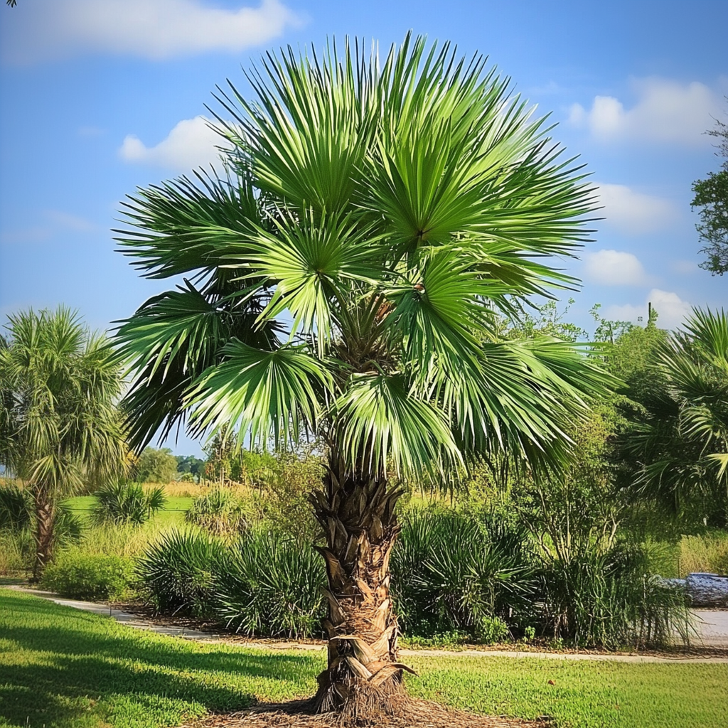 Palmier de Chine - Set de 2 - Trachycarpus Fortunei - Hauteur 65-75cm - ⌀21cm - 7