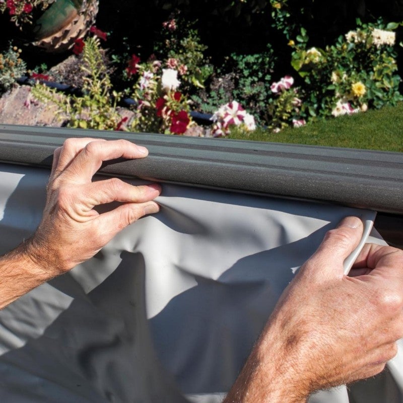 Gre Avantgarde Composite Gris PVC Liner Haute Résistance UV Produits Chimiques Piscines étanches Entretien facile - 466x326x124-KPCOR46 - 4