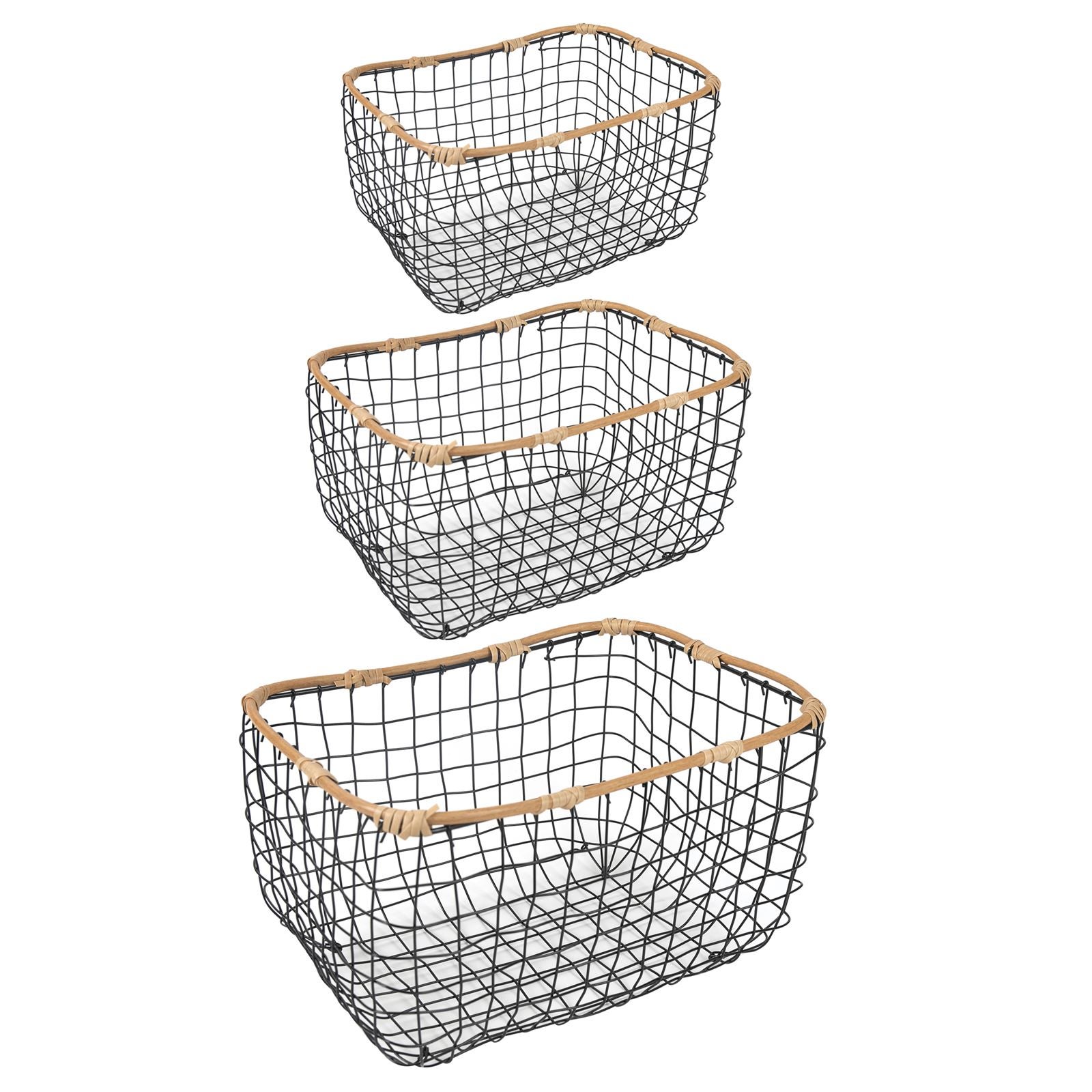 Tioncy Lot De 10 Corbeilles à Pain En Osier Tressé Imitation