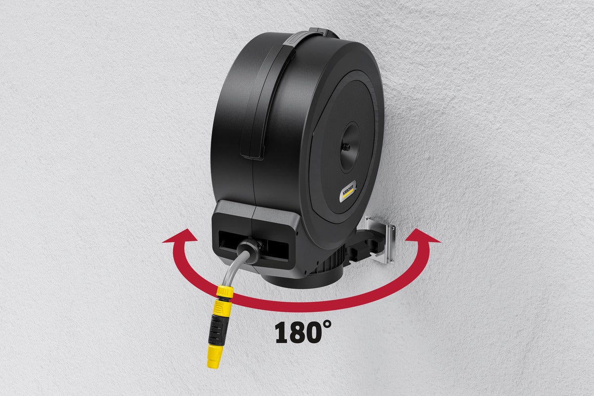Dévidoir mural automatique Karcher HBX 5.35, tuyau 35m, 11mm, résiste au gel et UV, garantie 5 ans - 3