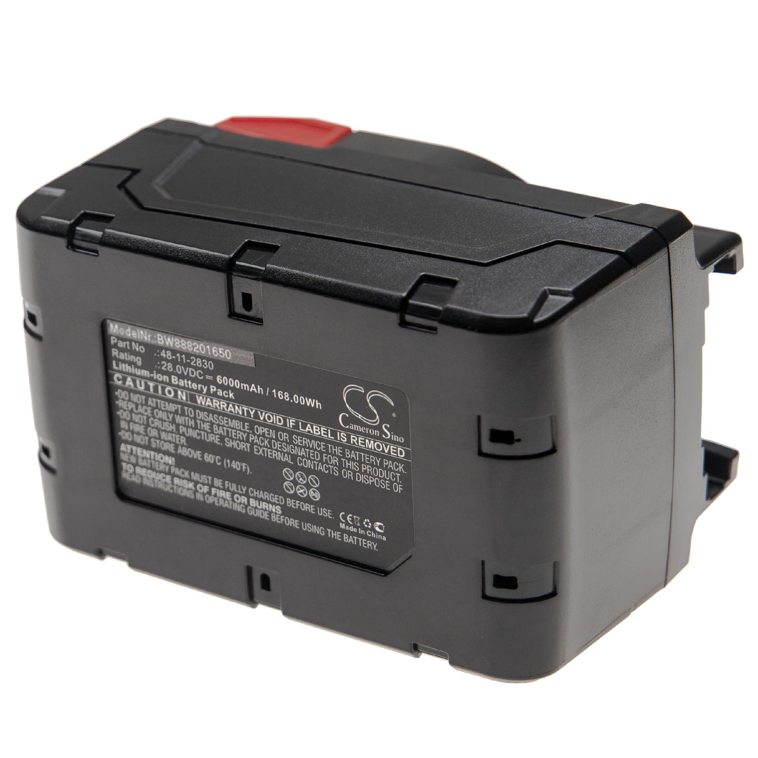1-4x 28V 6.0Ah Li-ion Battery For Milwaukee For M28 V28 48-11-2830 48-11-2850 US
