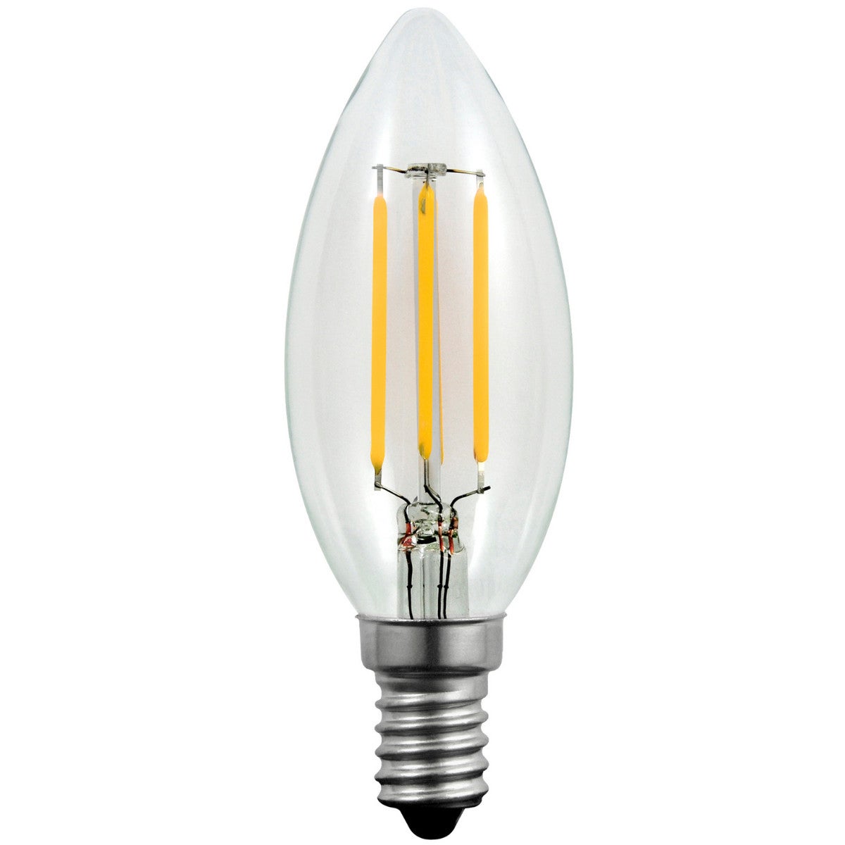 Żarówka LED COB E14 4W kulka przezroczysta Ciepła biel 3000K 400lm Polux