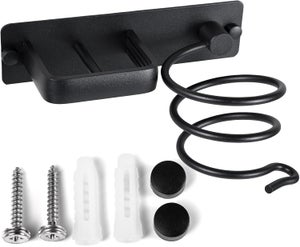 Porte Sèche Cheveux,et Support De Lisseur En Aluminium Rangement Et Range Cables Support Multifonctionnel Hotel Organisateur Mural Avec Dual Trous 97513451