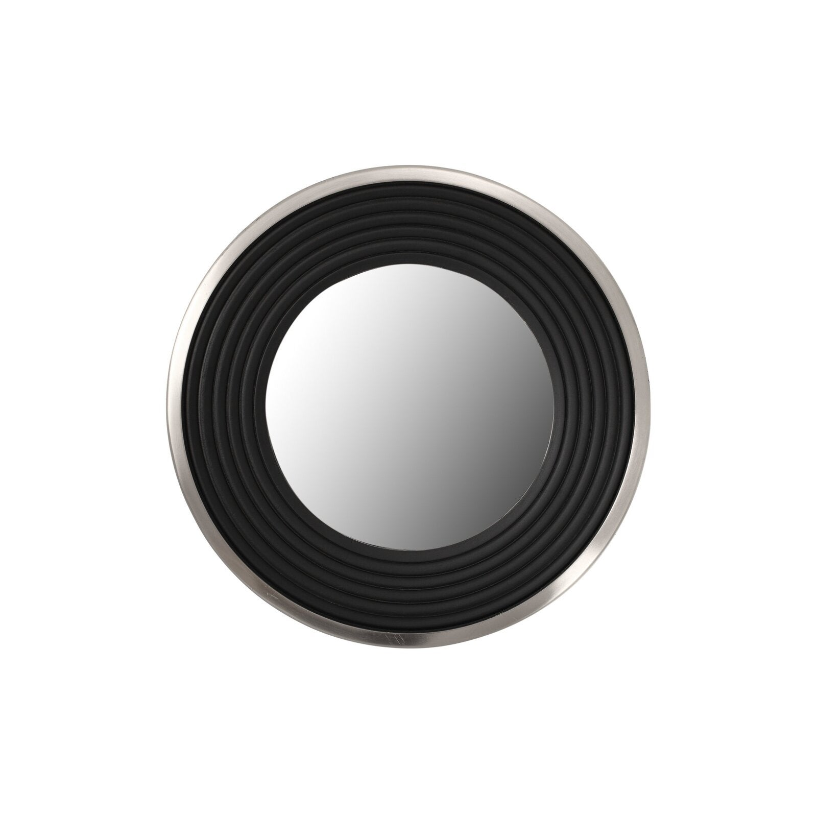 Miroir Camil Festonné Noir 51x150cm - Cadre Métal Design - Déco Murale
