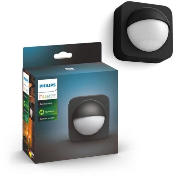 Détecteur de mouvement extérieur Philips Hue - PHILIPS - Outdoor Sensor - Noir - Alexa - Angle de détection 160° - 4