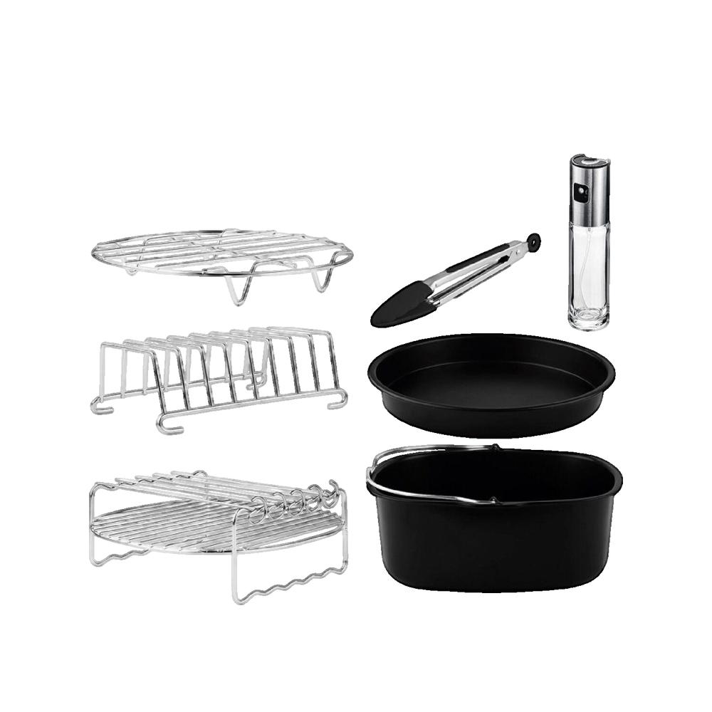 Cecotec Set De 8 Accesorios Para Freidora De Aire Cecofry Pack Accessories Libres De Bpa /Inox Negro , Leroy Merlin