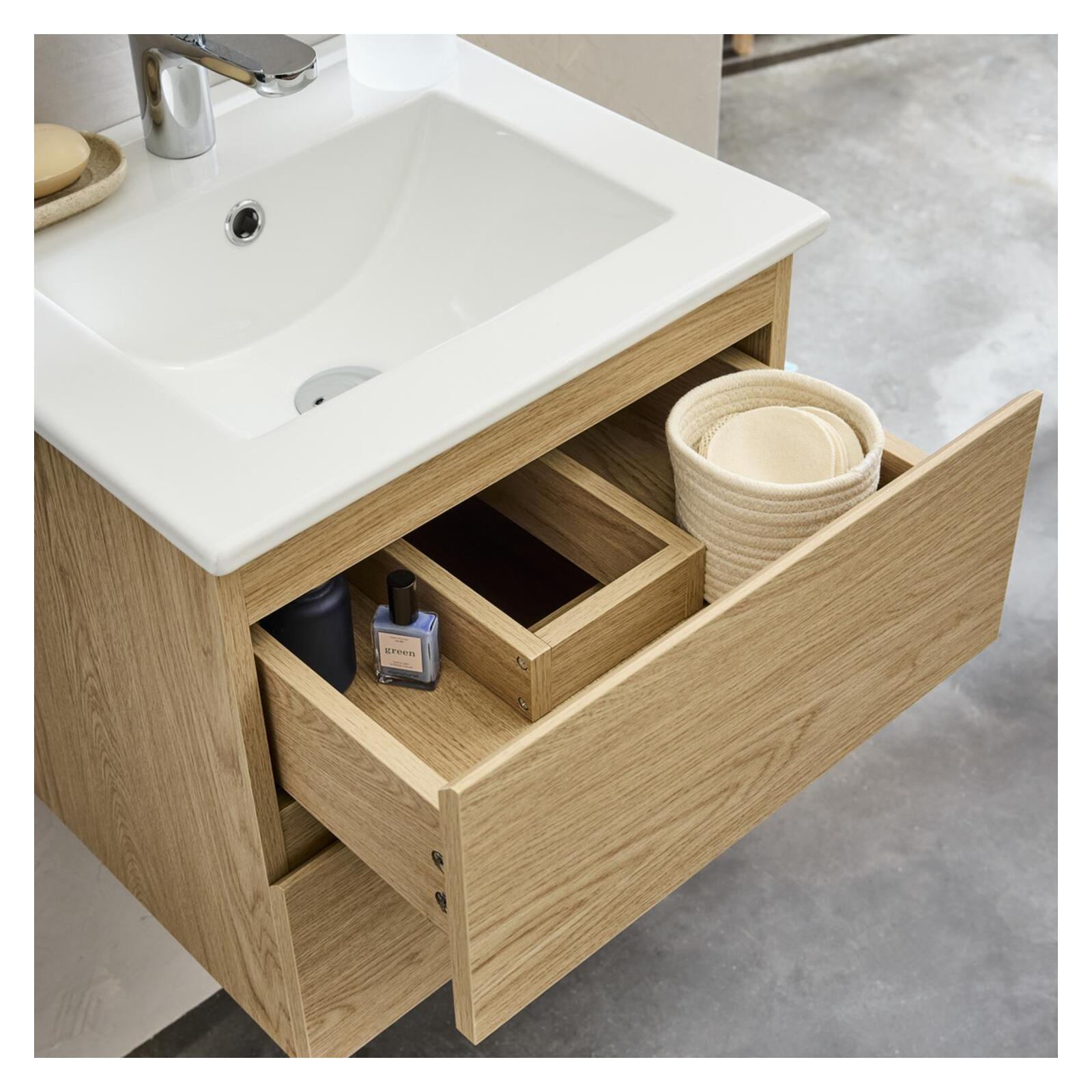 Meuble vasque SORRENTO 45cm et robinet chromé - 5