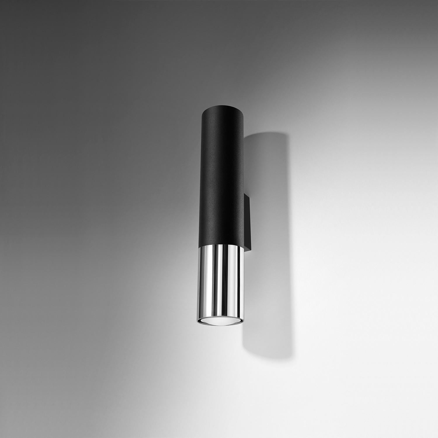 Kinkiet ścienny Loopez czarny-miedź 2xGU10x40W wym: 29 x 8 cm metal IP20 Sollux Lighting
