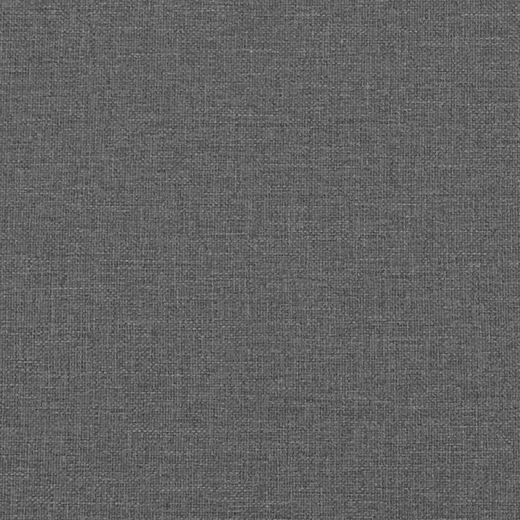 Lit de rangement avec matelas gris foncé 90 x 190 cm velours - 8