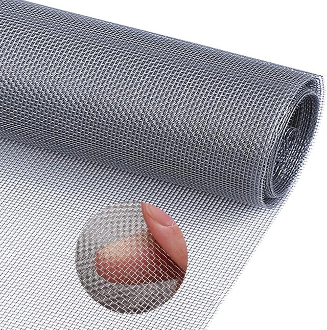 Láminas filtrantes de acero inoxidable - Rollo de 30 x 120 cm malla fina 30 para rejillas de ventilación alta resistencia