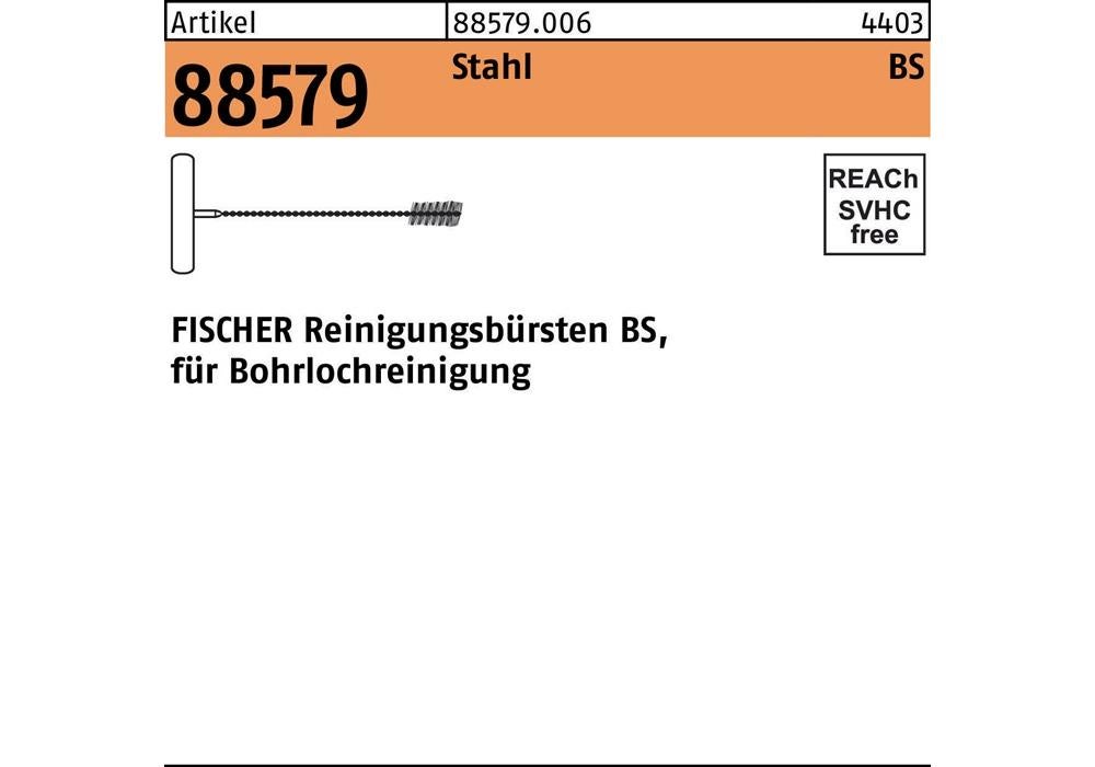 Fischer scovolino per calcestruzzo bs ø 28, adatto per pulizia fori muratura, 78183
