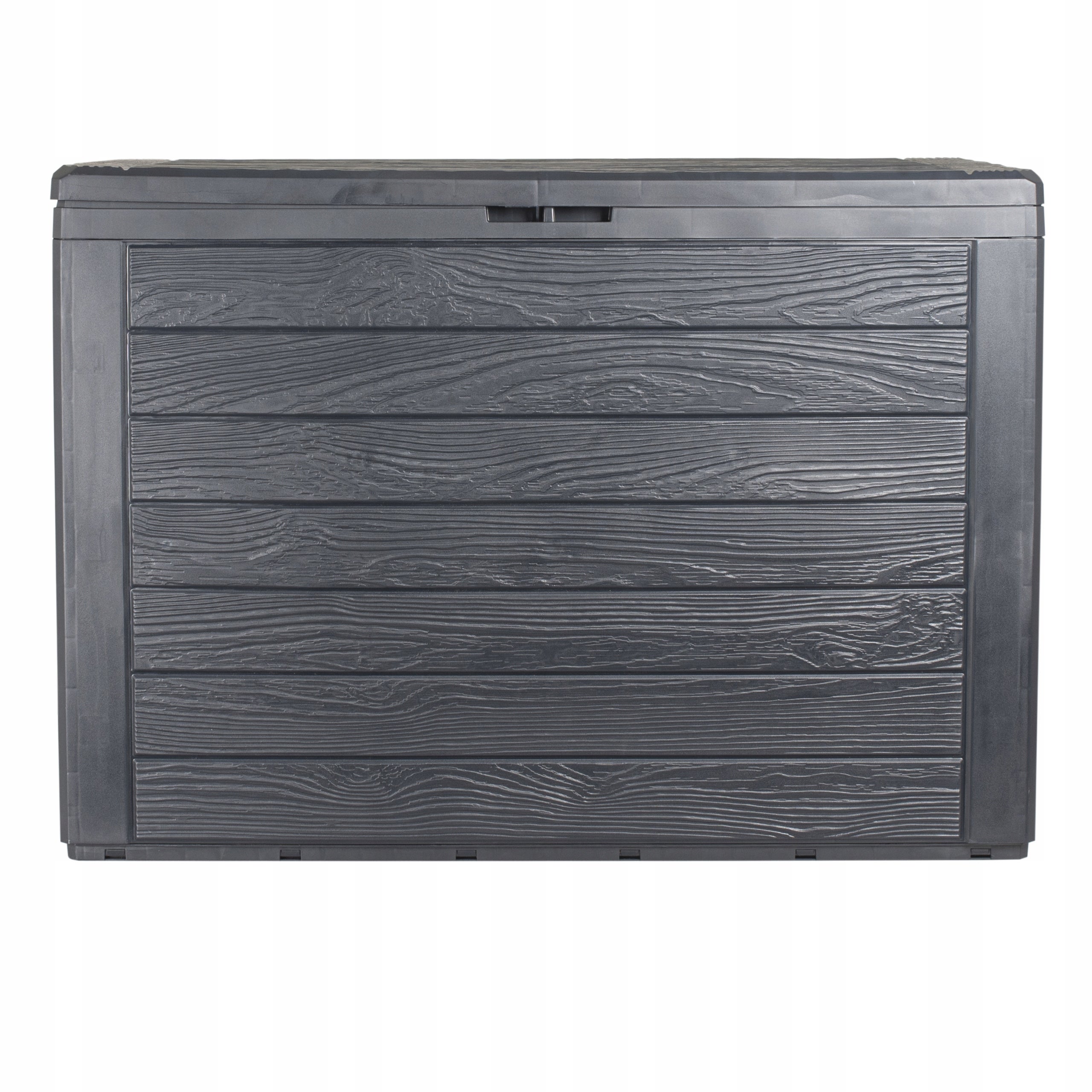 PROSPERPLAST Baul de jardin 190 litros Prosperplast Woodebox de plastico en color antracita 78 x 43,3 x 55 cm - 5