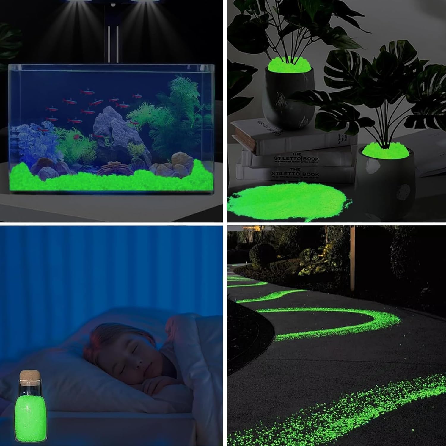 10&nbsp;000 piedras luminosas de colores de 3 a 5 mm,decorativas para jardín,piedras luminosas que brillan en la oscuridad. - 6