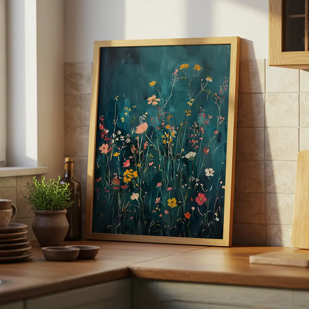 Affiche Décoration Murale Botanique 50x70cm - Fleurs Anciennes, Style Vintage, Marque ARTTOR