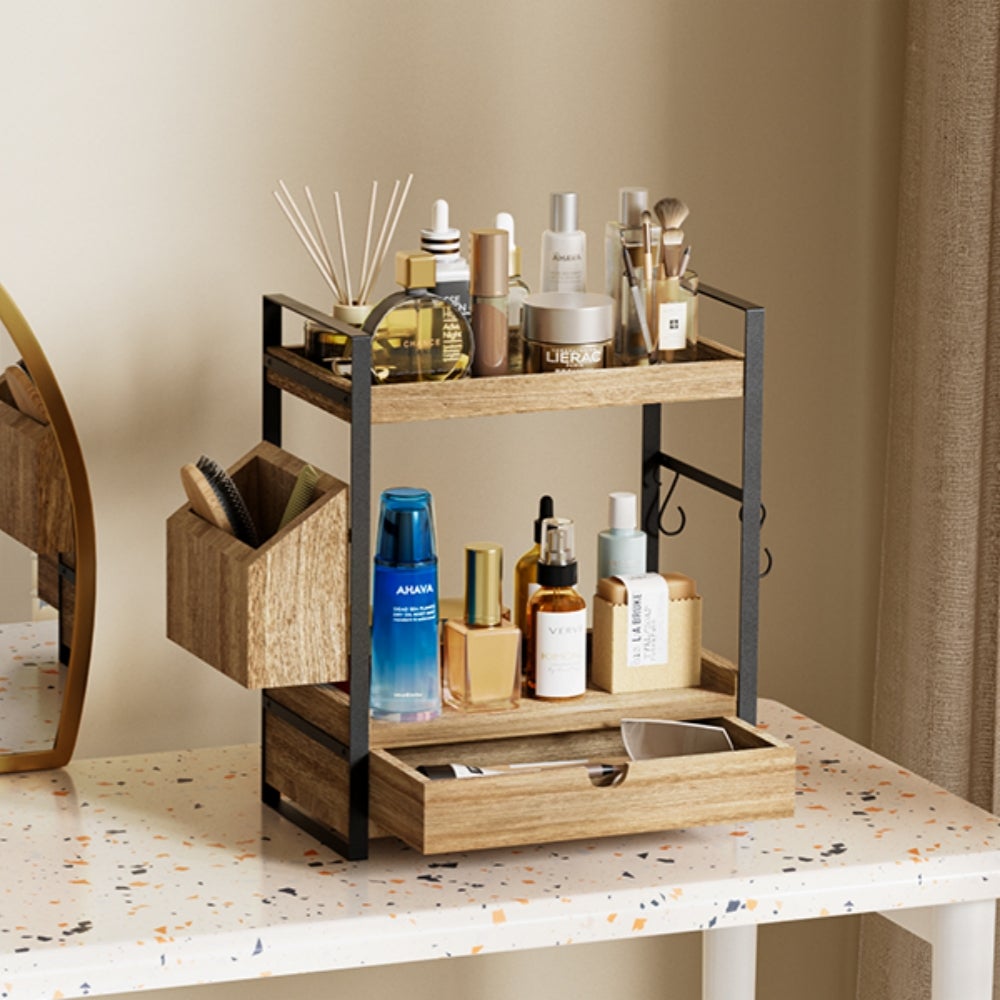 Présentoir à Plusieurs Niveaux En Bois Pour Cartes Avec étagères Réversibles Pour Cartes De Produits, Savons, Bougies, Petits Objets - Paquet Plat Pour Marché Et Magasin - Canada