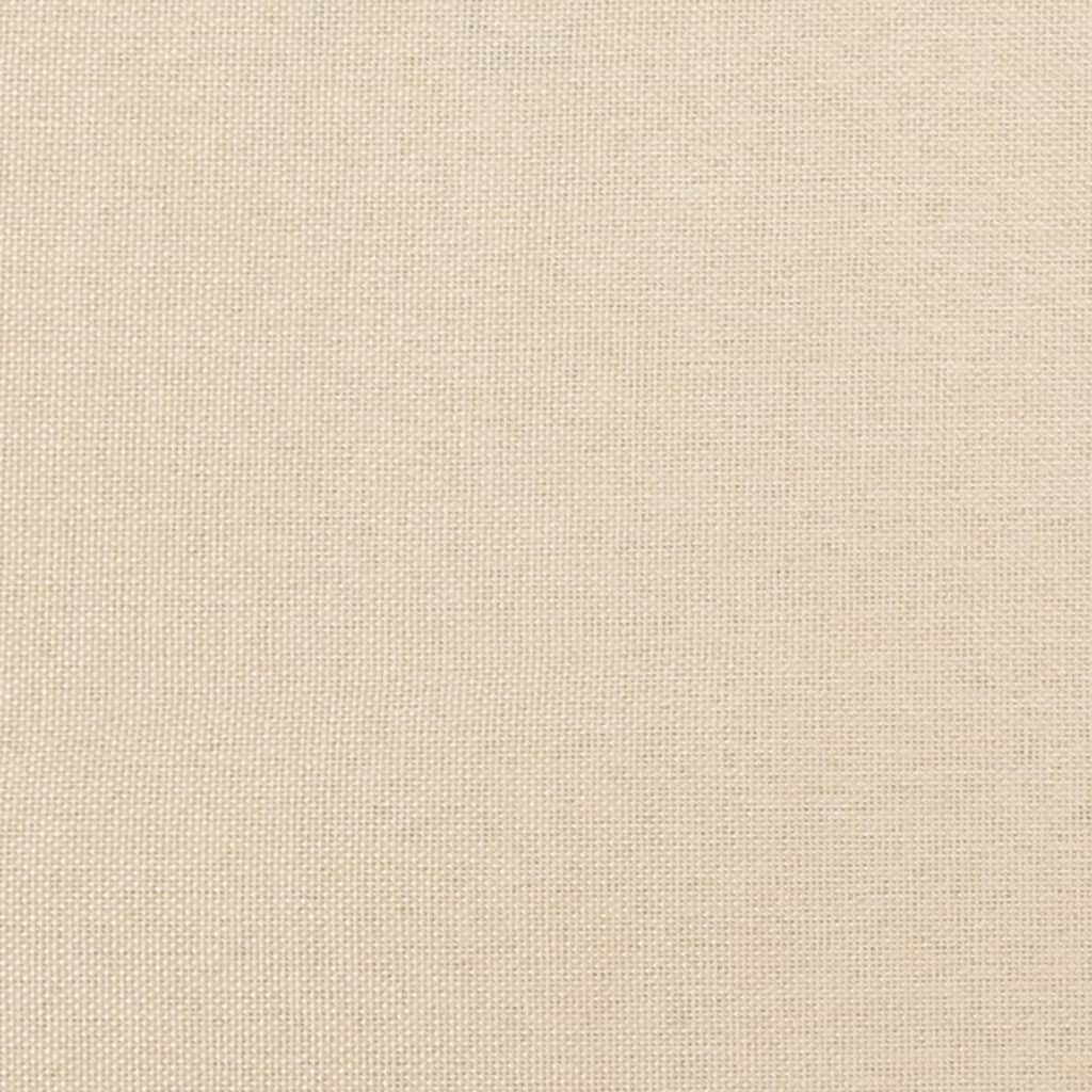 Cadre de lit sans matelas crème 180 x 200 cm en tissu - 8